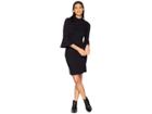 Michael Stars Elevated French Terry Bell Sleeve Dress (black) Women's Dress