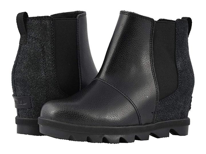 Sorel Kids Joan Of Arctictm Wedge Ii Chelsea (little Kid/big Kid) (black) Girls Shoes