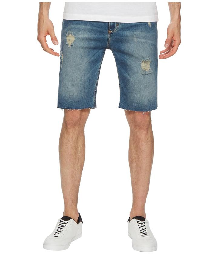 Calvin Klein Jeans Five-pocket Shorts (rip Indigo) Men's Shorts