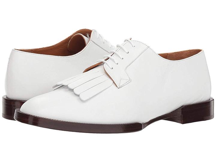 Clergerie Yvan (white Leather Calf) Women's Lace Up Casual Shoes