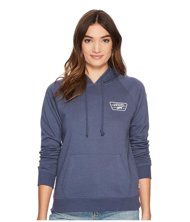 Vans Full Patch Raglan Hoodie (vintage Indigo) Women's Sweatshirt