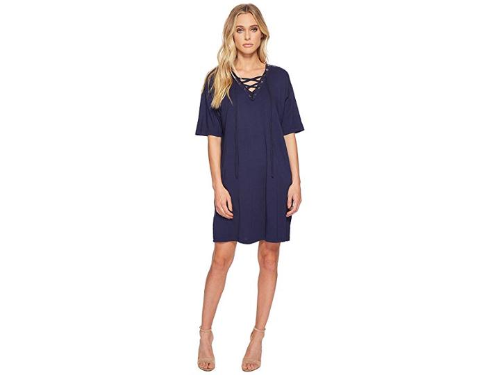 Michael Stars Grommets Lace-up Dress (passport) Women's Dress