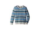 Janie And Jack Fair Isle Crew Neck Sweater (toddler/little Kids/big Kids) (green/gray) Boy's Sweater