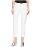 J Brand Sadey Mid-rise Slim Straight In White (white) Women's Jeans