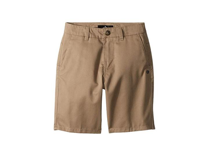 Rip Curl Kids After Hours Walkshorts (big Kids) (khaki) Boy's Shorts