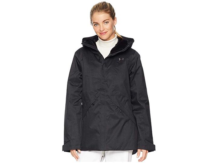 Under Armour Ua Navigate Jacket (black/charcoal) Women's Coat