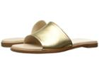 Cole Haan Anica Slide Sandal (gold Metallic) Women's Dress Sandals