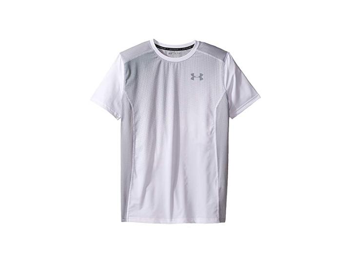 Under Armour Kids Select Tee (big Kids) (white/overcast Gray) Boy's T Shirt
