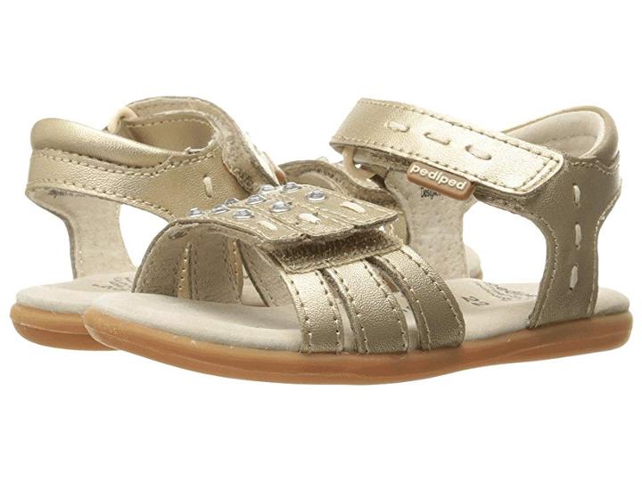 Pediped Lynn Flex (toddler/little Kid) (gold) Girls Shoes