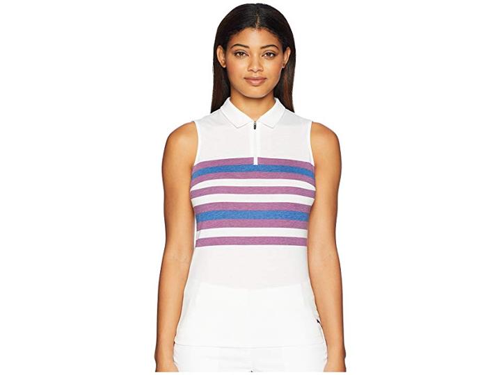 Puma Golf Sleeveless Road Map Polo (majesty) Women's Sleeveless