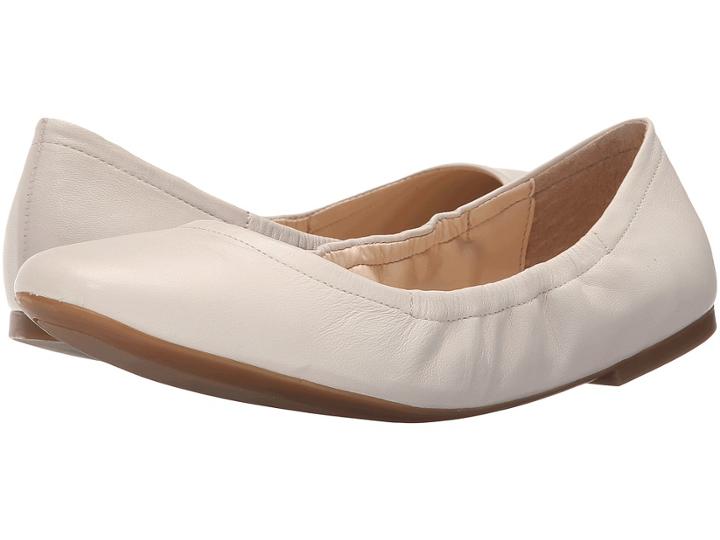 Nine West Girlsnite (off-white Leather) Women's Flat Shoes