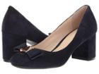 Cole Haan 65 Mm G.os Tali Bow Pump (marine Blue Suede) Women's Shoes