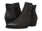 Walking Cradles Galveston (black Distressed Leather) Women's Lace-up Boots
