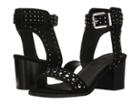 Sol Sana Porter Heel (black Suede) Women's Shoes