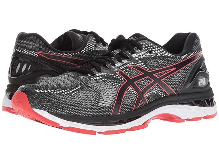 Asics Gel-nimbus(r) 20 (black/red Alert) Men's Running Shoes