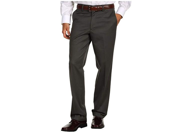 Dockers Signature Khaki D2 Straight Fit Flat Front (military Olive) Men's Casual Pants