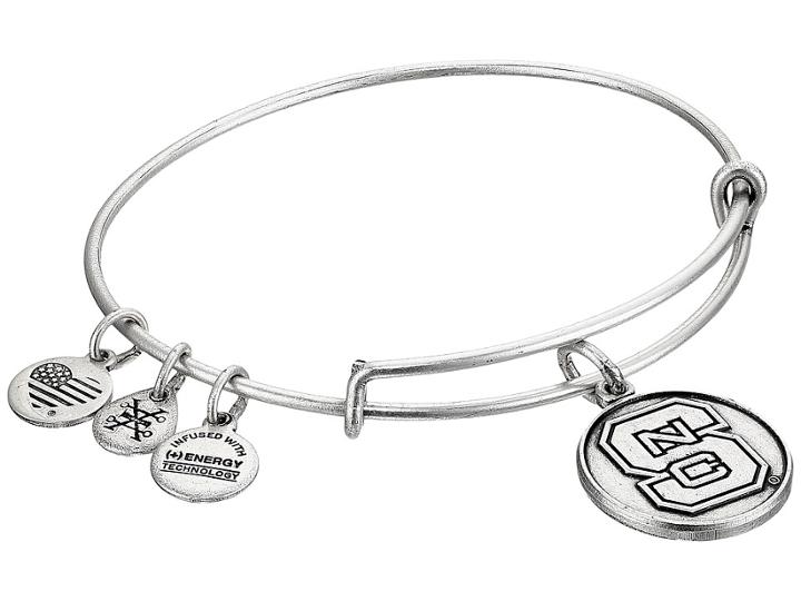 Alex And Ani North Carolina State University (rafaelian Silver) Bracelet