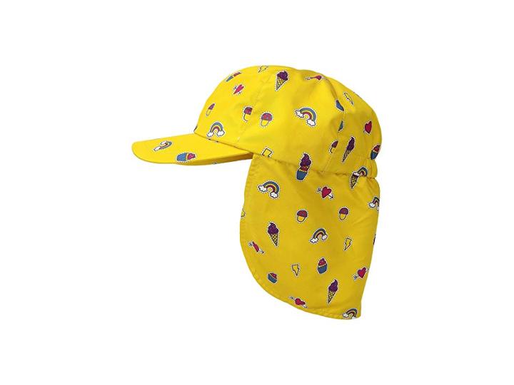 San Diego Hat Company Kids All Over Print Cap W/ Neck Cover (toddler/little Kids) (yellow) Caps