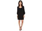 Laundry By Shelli Segal Crepe T-body With 3/4 Tulip Sleeve (black) Women's Dress