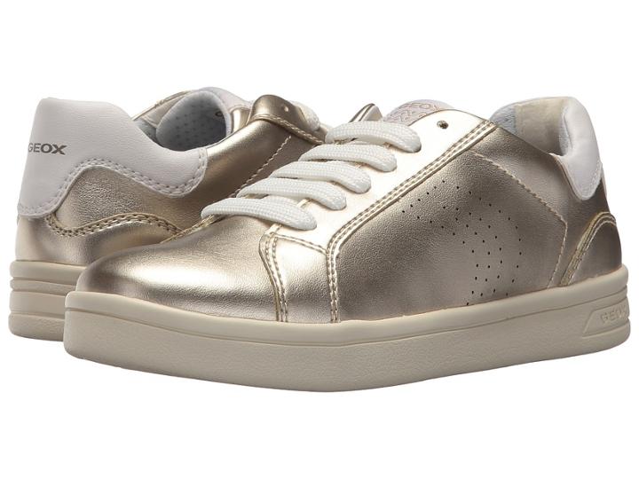 Geox Kids Dj Rock 3 (little Kid/big Kid) (light Gold) Girl's Shoes