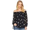 Bardot Amelia Top (black Floral) Women's Clothing