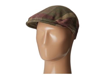 Bailey Of Hollywood Kottler (olive Plaid) Caps