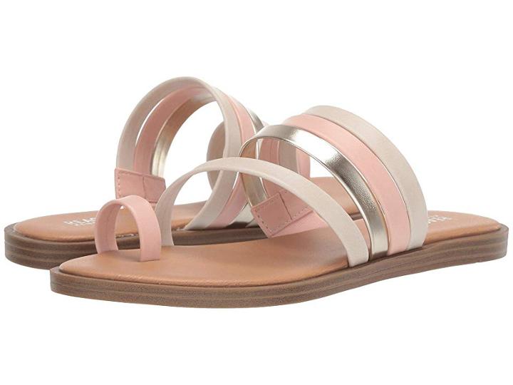 Kenneth Cole Reaction Scroll Toe Loop (blush Synthetic) Women's Sandals