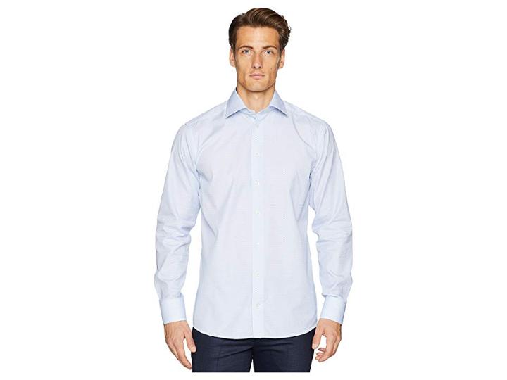 Eton Slim Fit Printed Shirt (blue) Men's Clothing
