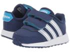 Adidas Kids Vs Switch 2 Cmf (infant/toddler) (dark Blue/footwear White/shock Cyan) Kids Shoes