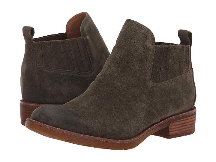 Sofft Bellis Waterproof (army Green Cow Suede) Women's Pull-on Boots