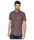Rip Curl Spin Out Short Sleeve Shirt (navy) Men's Clothing