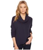 Heather Blanche Cowl Neck Pullover (admiral Blue) Women's Clothing