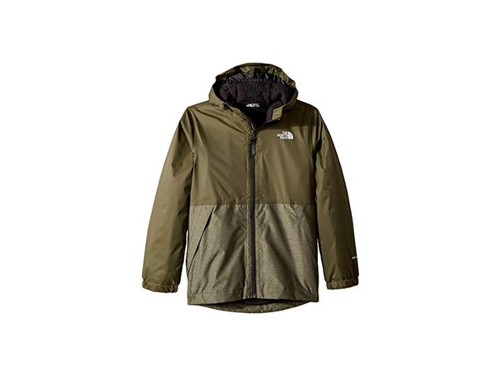 The North Face Kids Warm Storm Jacket (little Kids/big Kids) (new Taupe Green) Boy's Coat