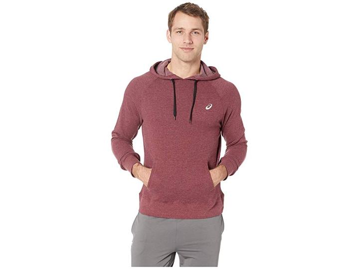 Asics Fleece Hoodie (port Royal Heather) Men's Sweatshirt