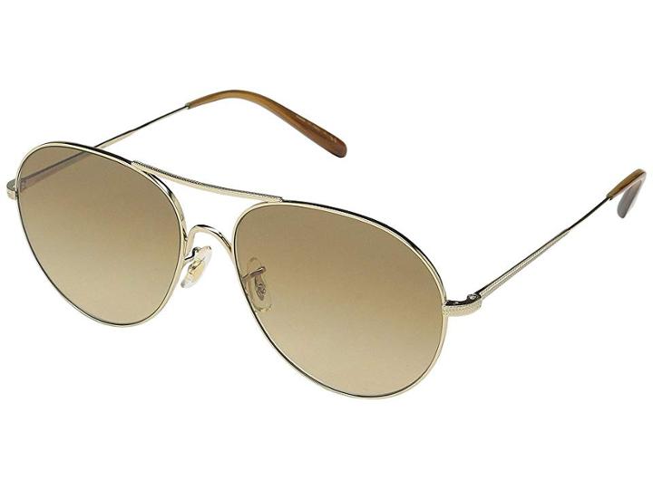 Oliver Peoples Rockmore (gold) Fashion Sunglasses