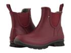 Bogs Amanda Plush Slip-on (burgundy) Women's Rain Boots