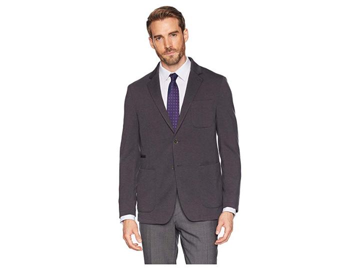 Bugatchi Polyester And Elastane Blazer (anthracite) Men's Jacket