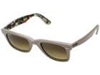 Ray-ban 0rb2140 (beige Texture Music/crystal Brown Gradient) Fashion Sunglasses