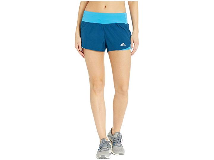 Adidas Run It Shorts (legend Marine/shock Cyan) Women's Shorts