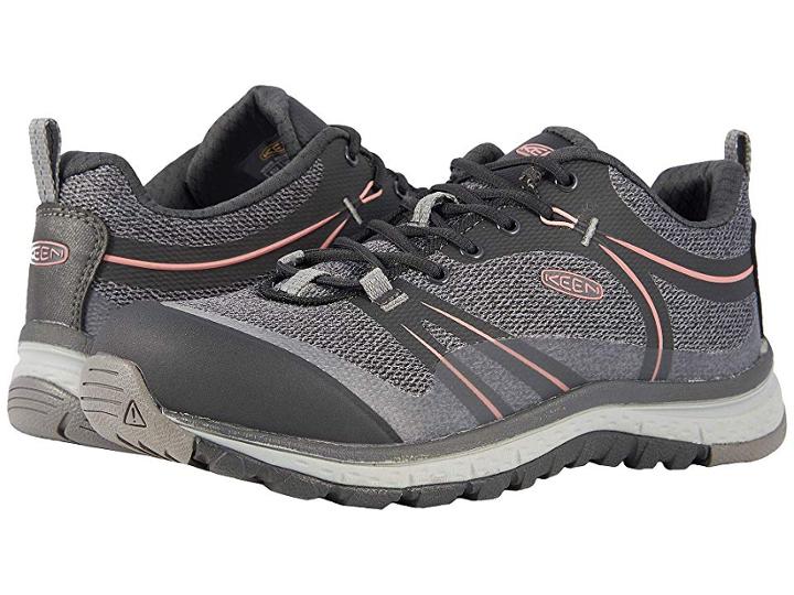 Keen Utility Sedona Low Aluminum Toe (raven/rose Dawn) Women's Work Boots