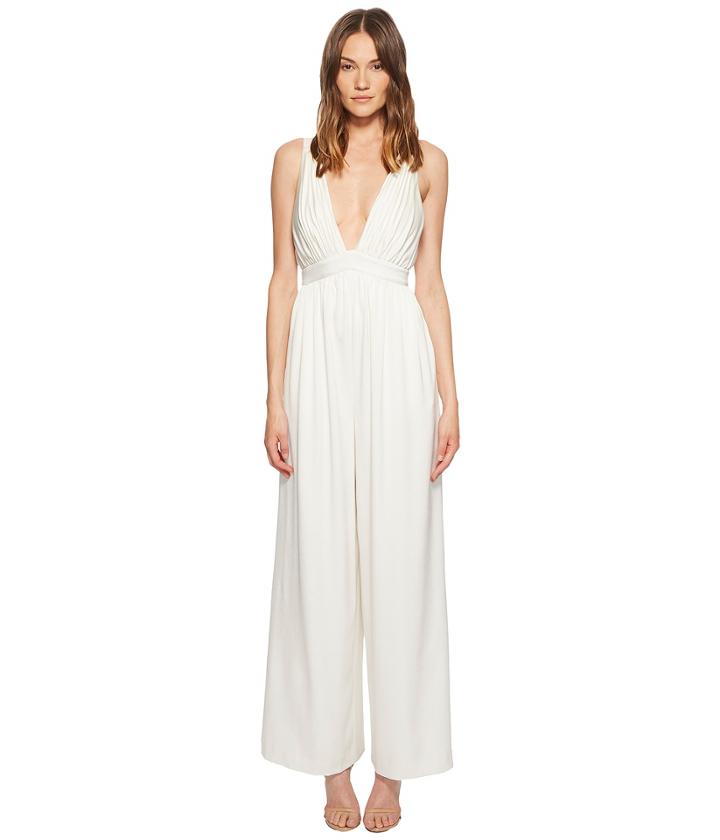 Rachel Zoe Anouk Satin-backed Crepe Jumpsuit (ecru) Women's Jumpsuit & Rompers One Piece