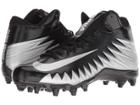 Nike Alpha Menace Varsity Mid (black/metallic Silver/white) Men's Cleated Shoes