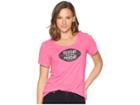 Life Is Good Sunday Funday Crusher Scoop Neck T-shirt (fiesta Pink) Women's T Shirt