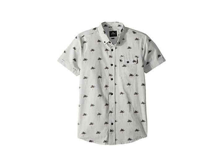 Rip Curl Kids Payday Short Sleeve Shirt (big Kids) (athletic Heather) Boy's Clothing