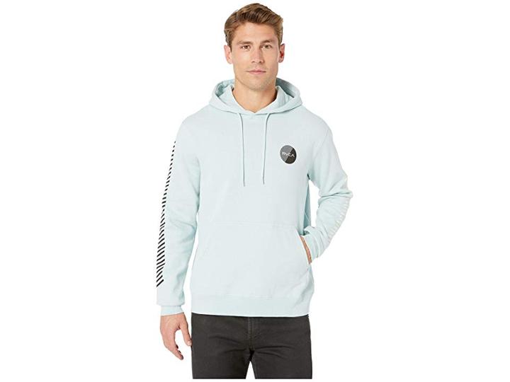 Rvca Logo Pack Po Hoodie (ether Blue) Men's Sweatshirt
