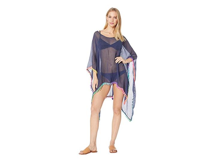 Echo Design Pom Pom Caftan (navy) Women's Clothing