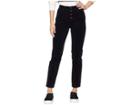 Ag Adriano Goldschmied Isabelle Button Up In Super Black (super Black) Women's Jeans