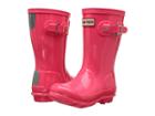 Hunter Kids Original Gloss (toddler/little Kid) (hyper Pink) Girls Shoes