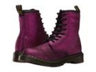Dr. Martens Kid's Collection 1460 Glitter Youth Delaney Boot (big Kid) (purple Glitter Pu) Girls Shoes