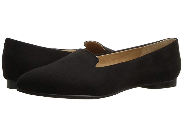 Trotters Harlowe (black Micro Suede) Women's Flat Shoes